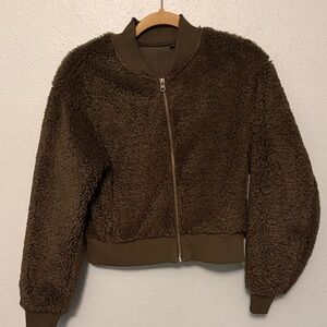 Uniqlo Dark Brown Teddy Jacket